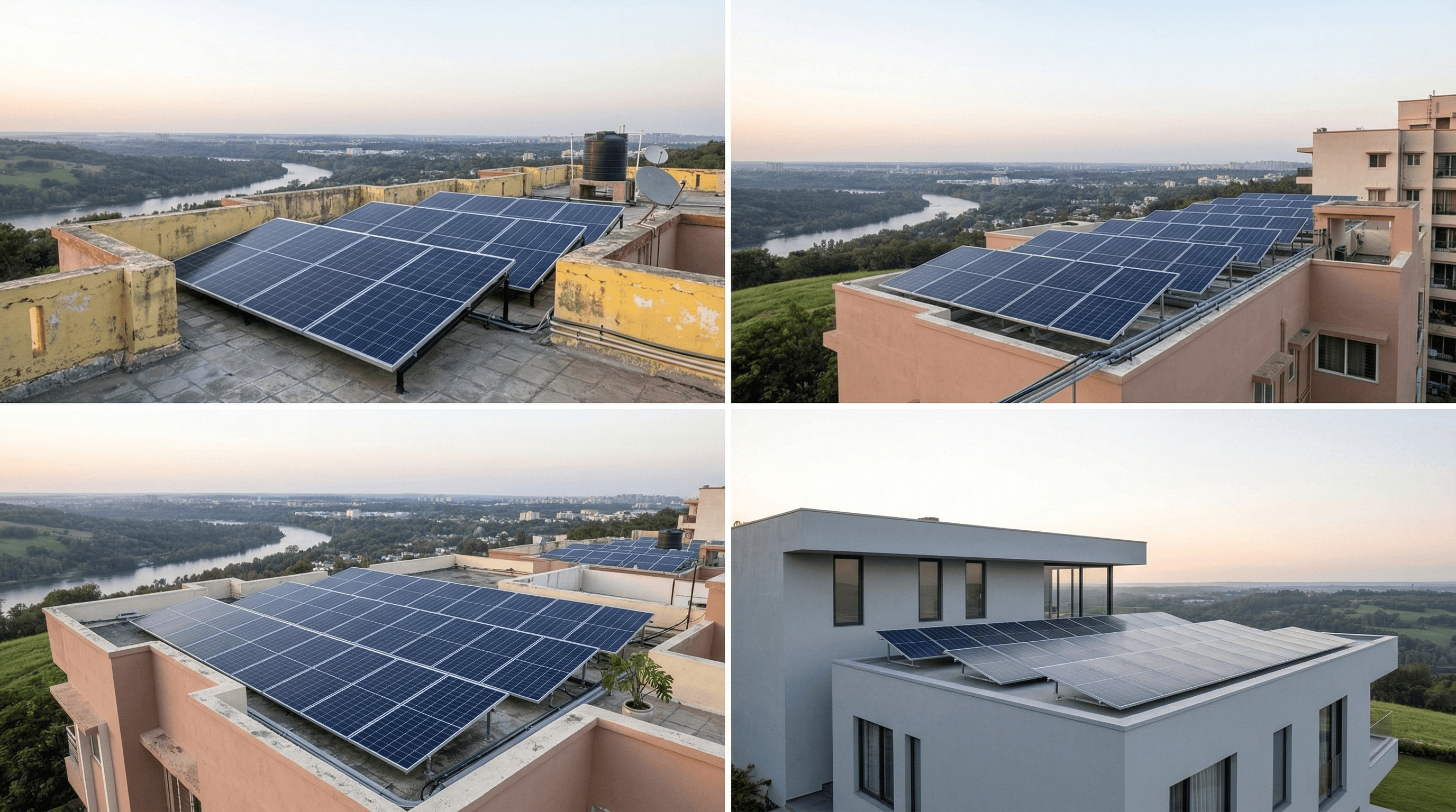 Industrial solar installation