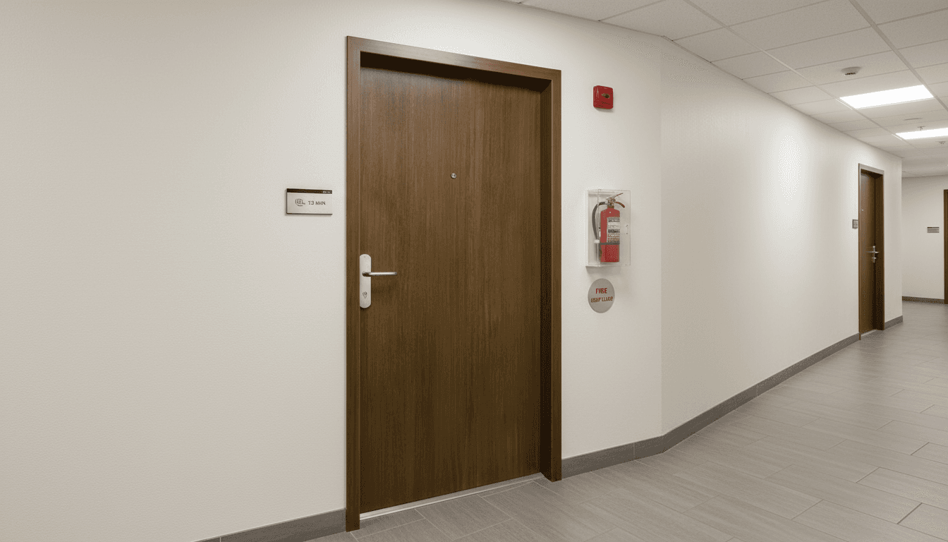 Wood Finished Metal Door